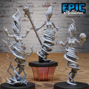 Air Elemental Female Set / Airy Deity / Ancient Greek Warrior / Giant Tornado / Roman Myth Wind God / Element Primordia / Magical Beast