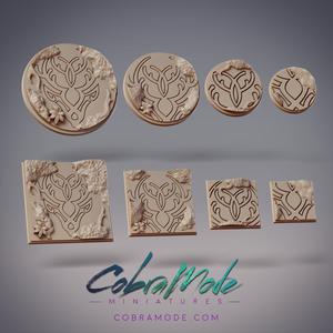 Stag Rune Base Pack (8pcs) - Round and Square Version
