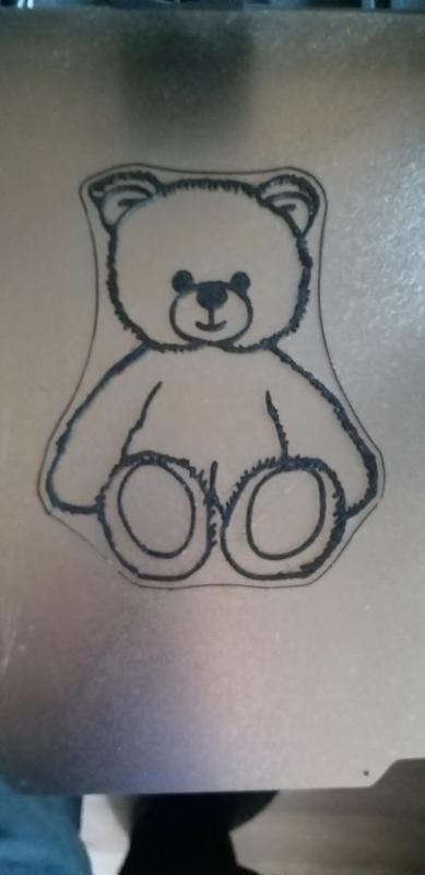 Teddy bear 2D wall art