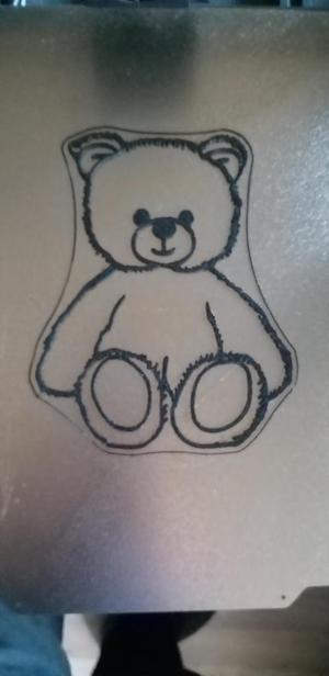 Teddy bear 2D wall art