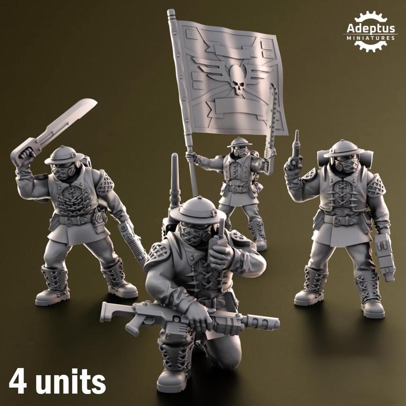 Command squad. Sunclaw Regiment. Imperial Guard