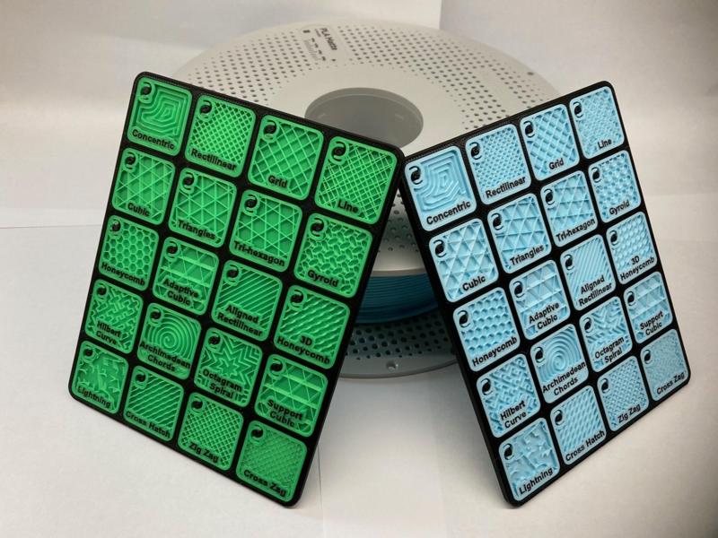20 Infill Pattern Swatches (AMS Labeled)