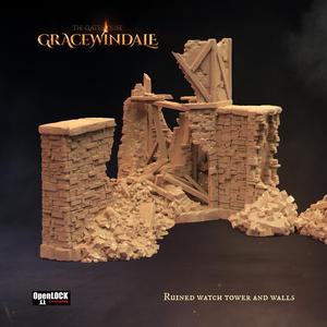 Gatehouse - Ruined Watchtower And Walls