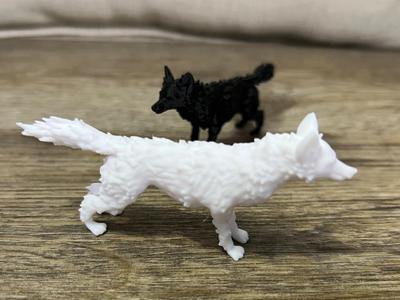 A Furry Standing Wolf