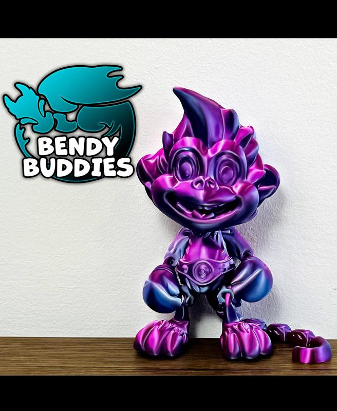 Monkey Puckbo Boxer / Ape Articulated / Print-in-Place Creature / Cute Beast / Fantasy World Beast