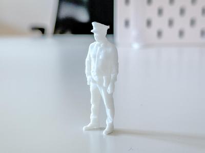 Miniature Police Man for your Diorama