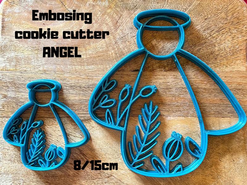 Embosing cookie cutter ANGEL