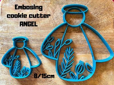 Embosing cookie cutter ANGEL