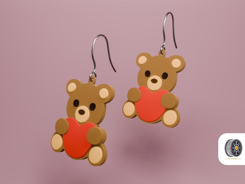 Cuddly Love | A valentine's day teddy earring gift
