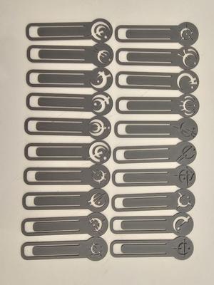 Mistborn Steel Alphabet Bookmarks - Set of 20