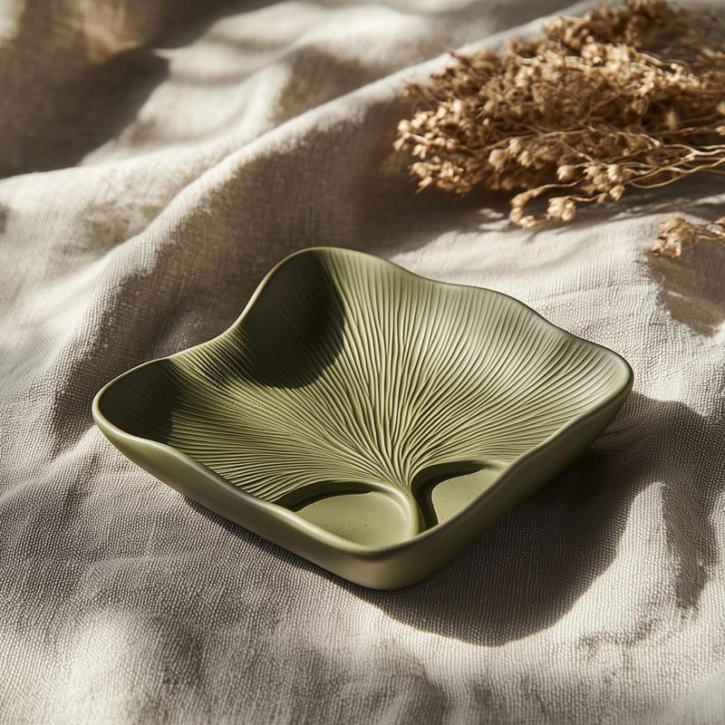 Nature-Inspired Decorative Ginkgo Harmony Tray