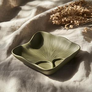 Nature-Inspired Decorative Ginkgo Harmony Tray
