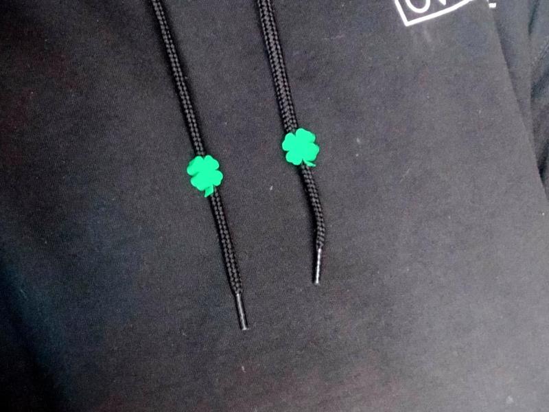 4 Leave Clover Hoodie drawstring charm