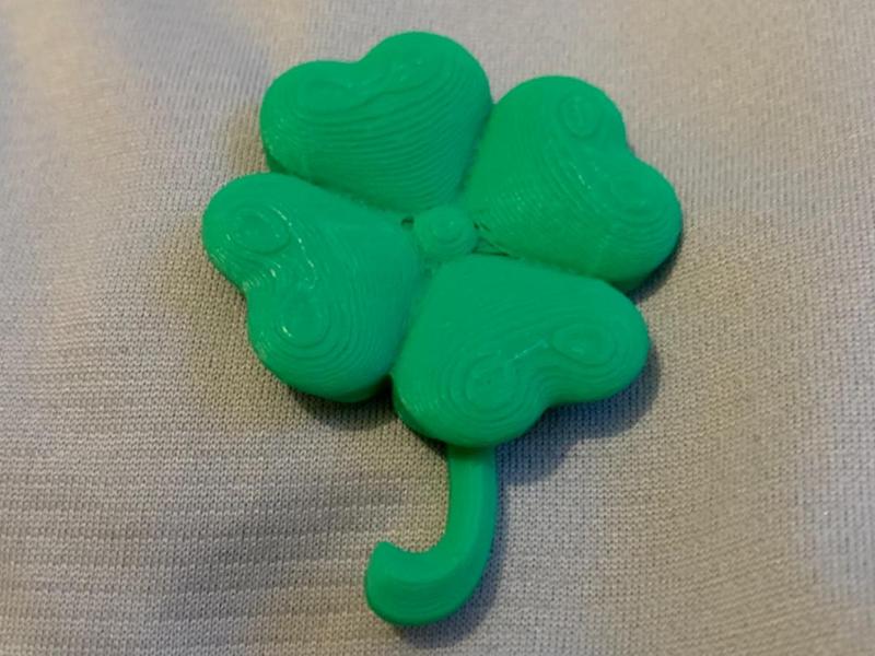 Four Leaf Clover Button