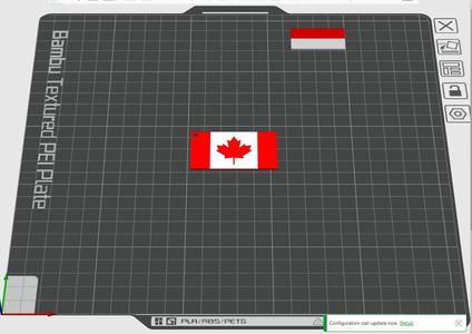 Canada Flag keychain