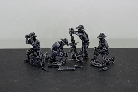 28 mm Australian 3 inch mortar and crew