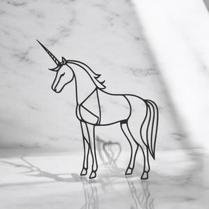 Unicorn Line Art - Desktop Line Art