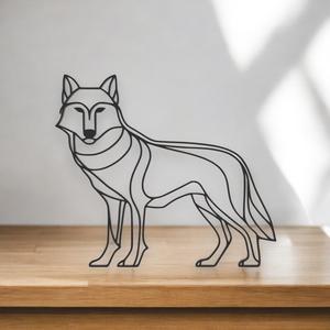 Wolf Line Art - Desktop Line Art