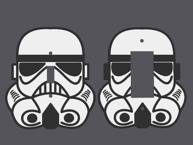 Storm Trooper Light Switch Cover