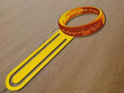 Lord of the Rings multicolor bookmark