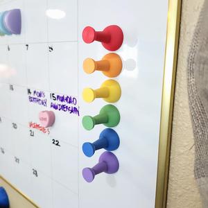 1.5-inch Jumbo Pushpin Magnets | Decorative Functional Oversized Thumbtack Pop Art