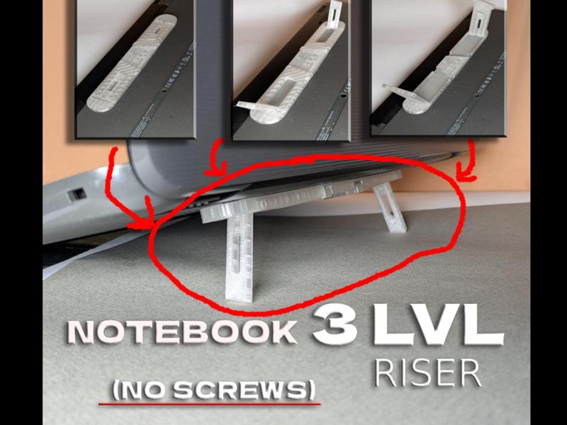 Foldable ANY Laptop Stand / Riser (3 heights)
