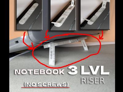 Foldable ANY Laptop Stand / Riser (3 heights)