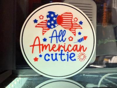 ALL AMERICAN CUTIE COASTER 