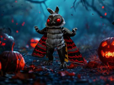 Articulated Mothman Cryptid