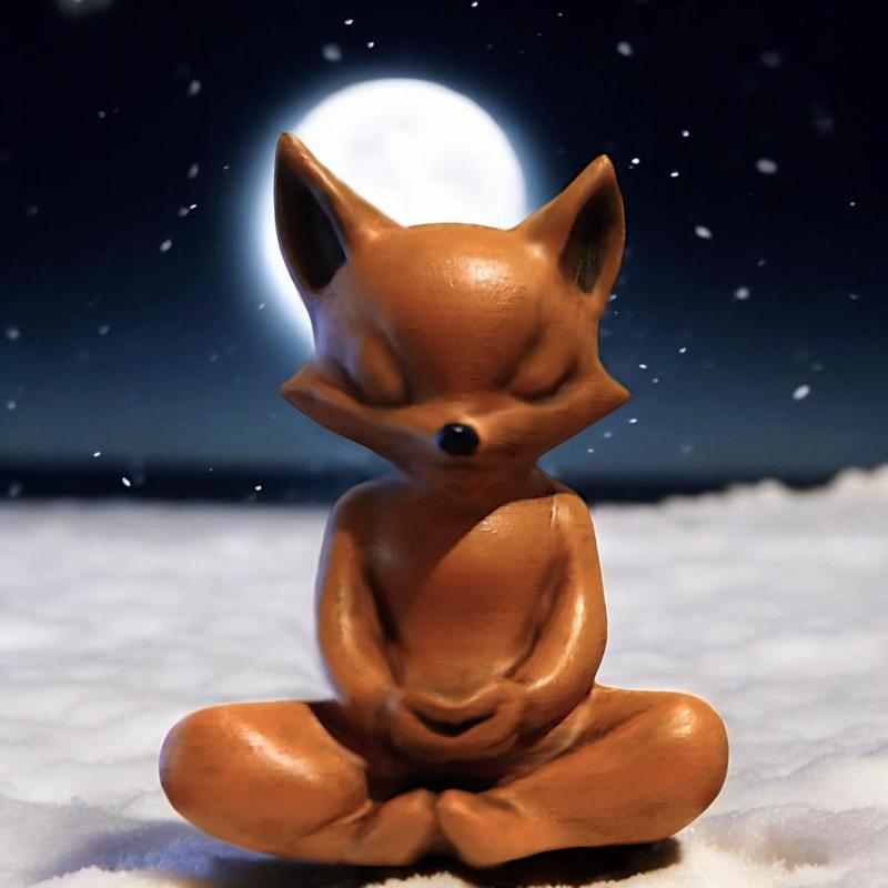 Baby Fox Meditating
