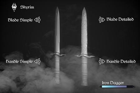 The Elder Scrolls V: Skyrim Iron dagger replica