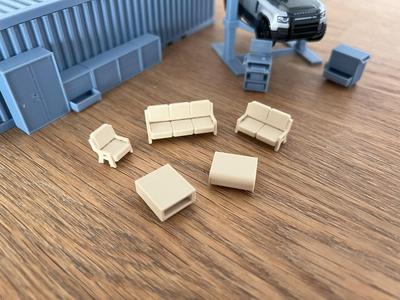 seating area 1/64 for Hotwheel matchbox diorama