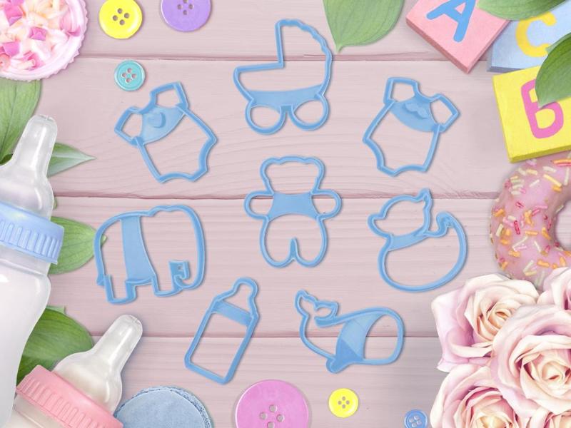Baby shower cookie cutter set