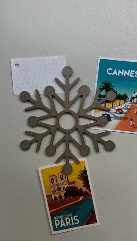 Snowflake Magnet – Festive Door and Fridge Decor for the New Year 2025  