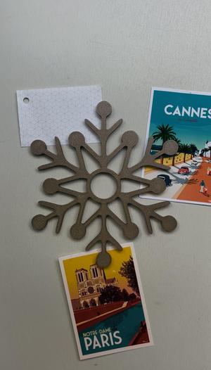 Snowflake Magnet – Festive Door and Fridge Decor for the New Year 2025  