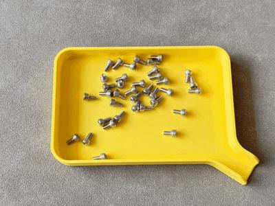 Small Parts Tray – With Side Funnel Spout