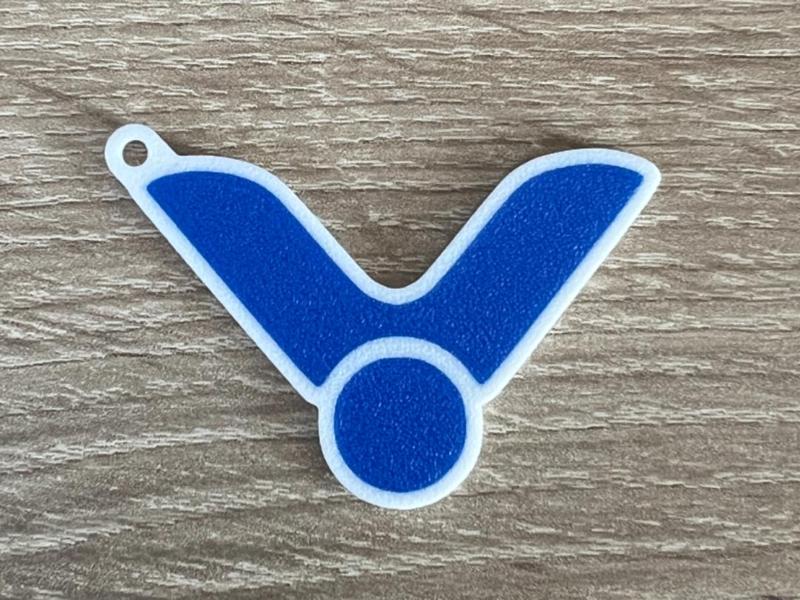 Victor Logo Keychain
