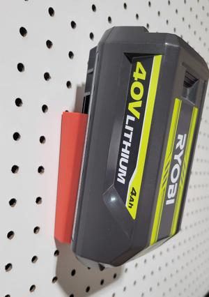 SORTSET RYOBI 40V Battery Holder Wall Mount