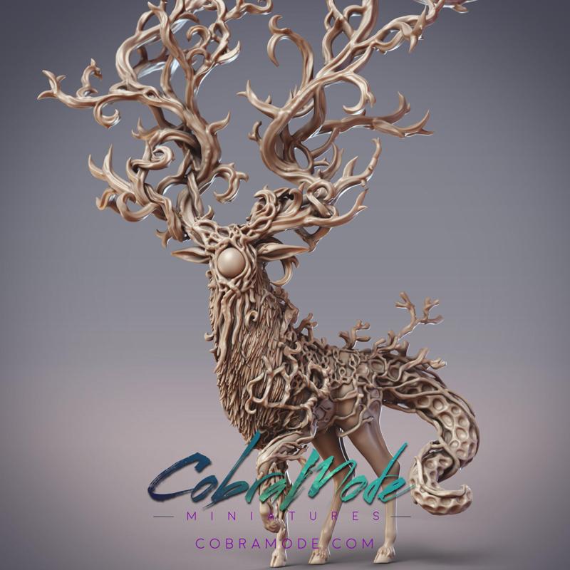 Stag Nature God - Caerthann, God of Growth (Pre-supported)