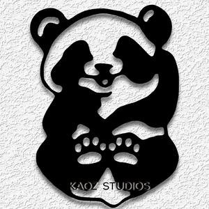 baby panda wall art panda bear wall decor cub decoration