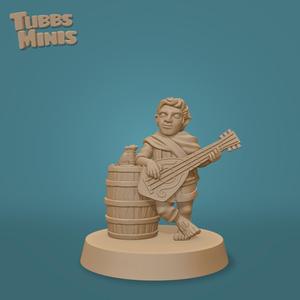 B.B. - Halfling Bard/Thief - Fantasy Miniature