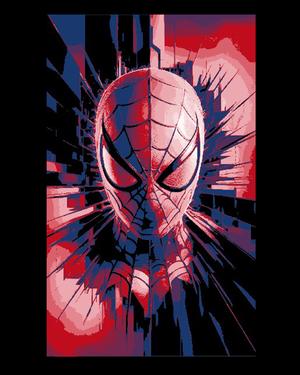 Fan Art Picture of Marvel Comic Hero Spiderman - Up close portrait