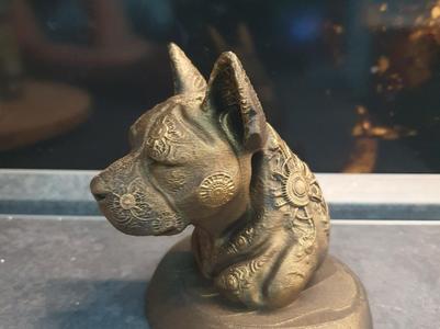 Steampunk Hund Staffordshire Pitbull 
