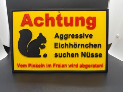 Caution! Squirrel Sign!