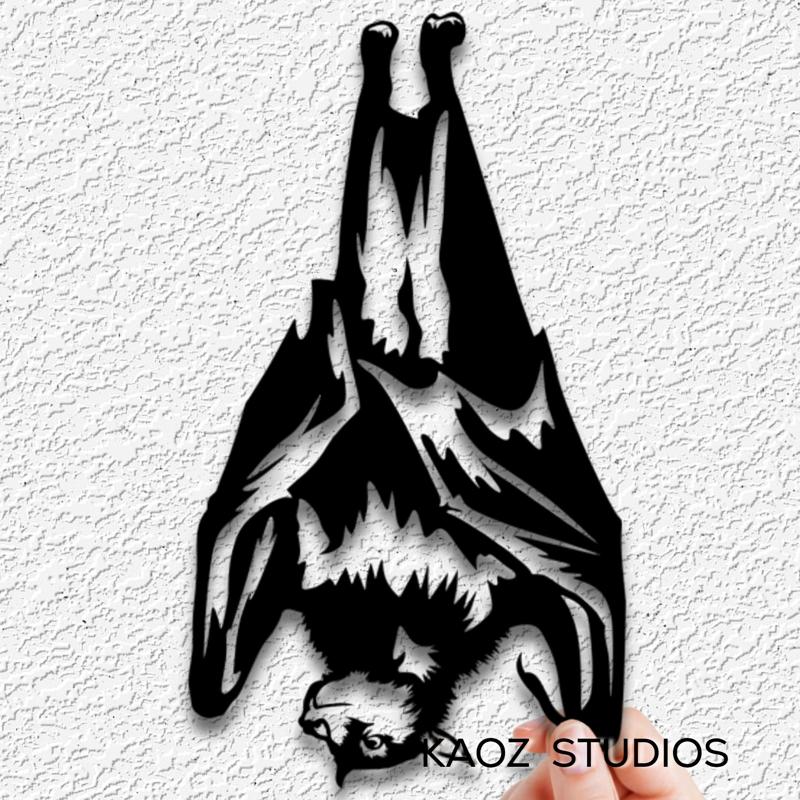upside down bat wall art hanging bat wall decor halloween decoration