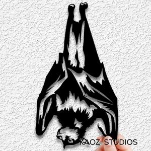 upside down bat wall art hanging bat wall decor halloween decoration