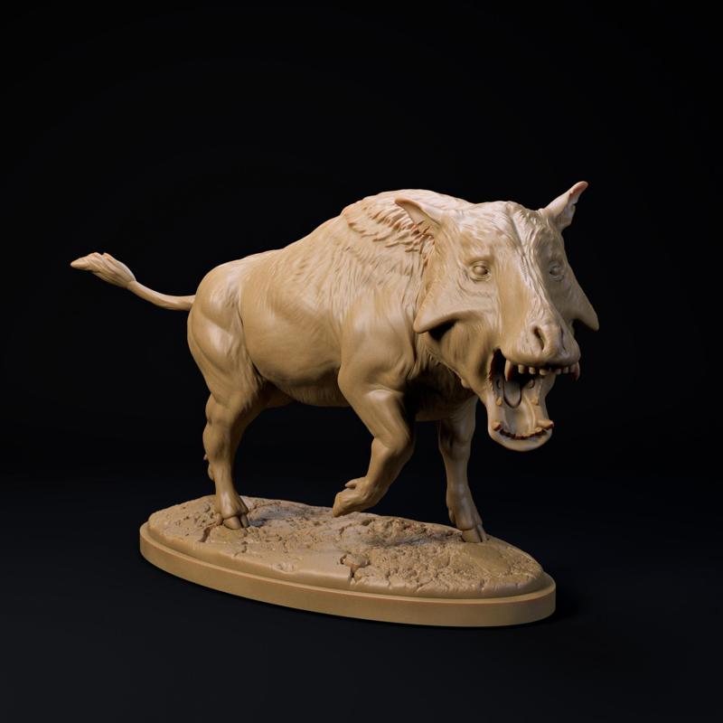 Archaeotherium 1-35 pre-supported prehistoric animal
