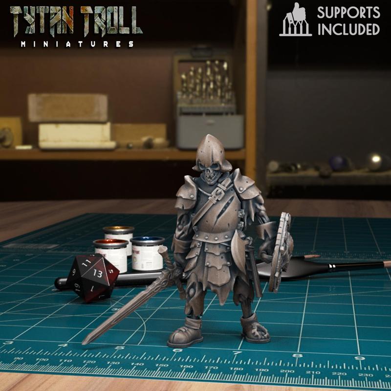 Armoured Skeleton 19 [Pre-Supported]