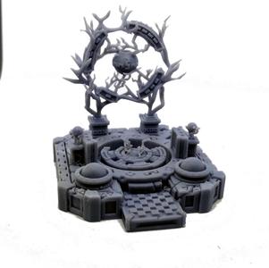 Arcane Gate With Crackling Orb Fantasy Tabletop Terrain