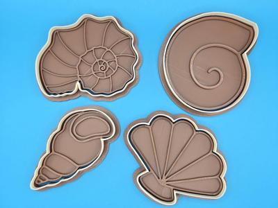 Beach Sea Shell Sand Playdoh Stamp Cookie Cutter